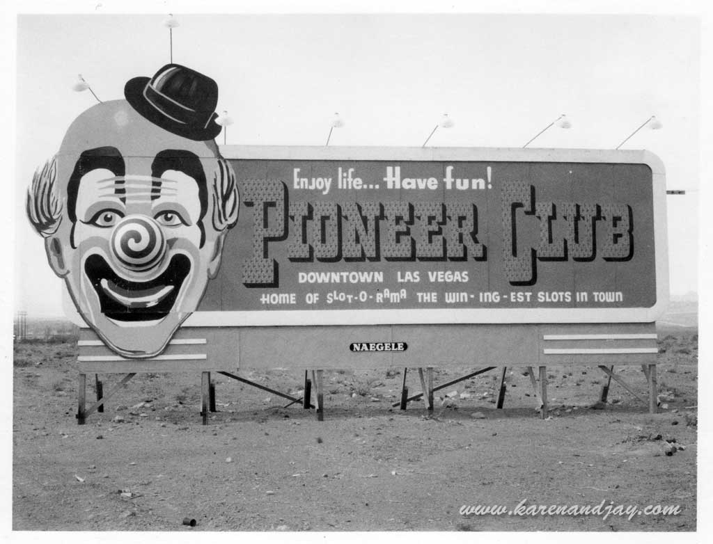 Las Vegas billboard, 1961