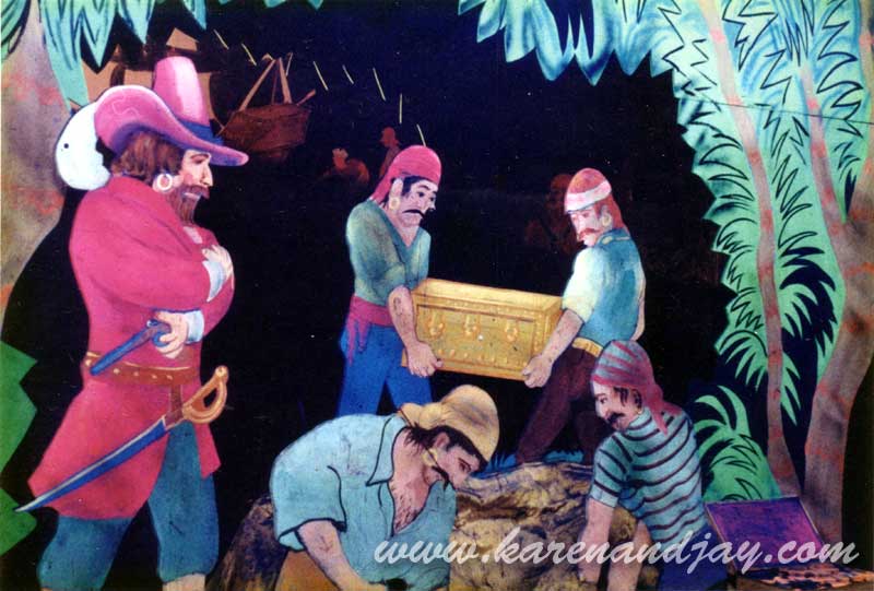 Pirates and a chest, 1988