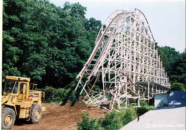 The lift hill comes down, 1990