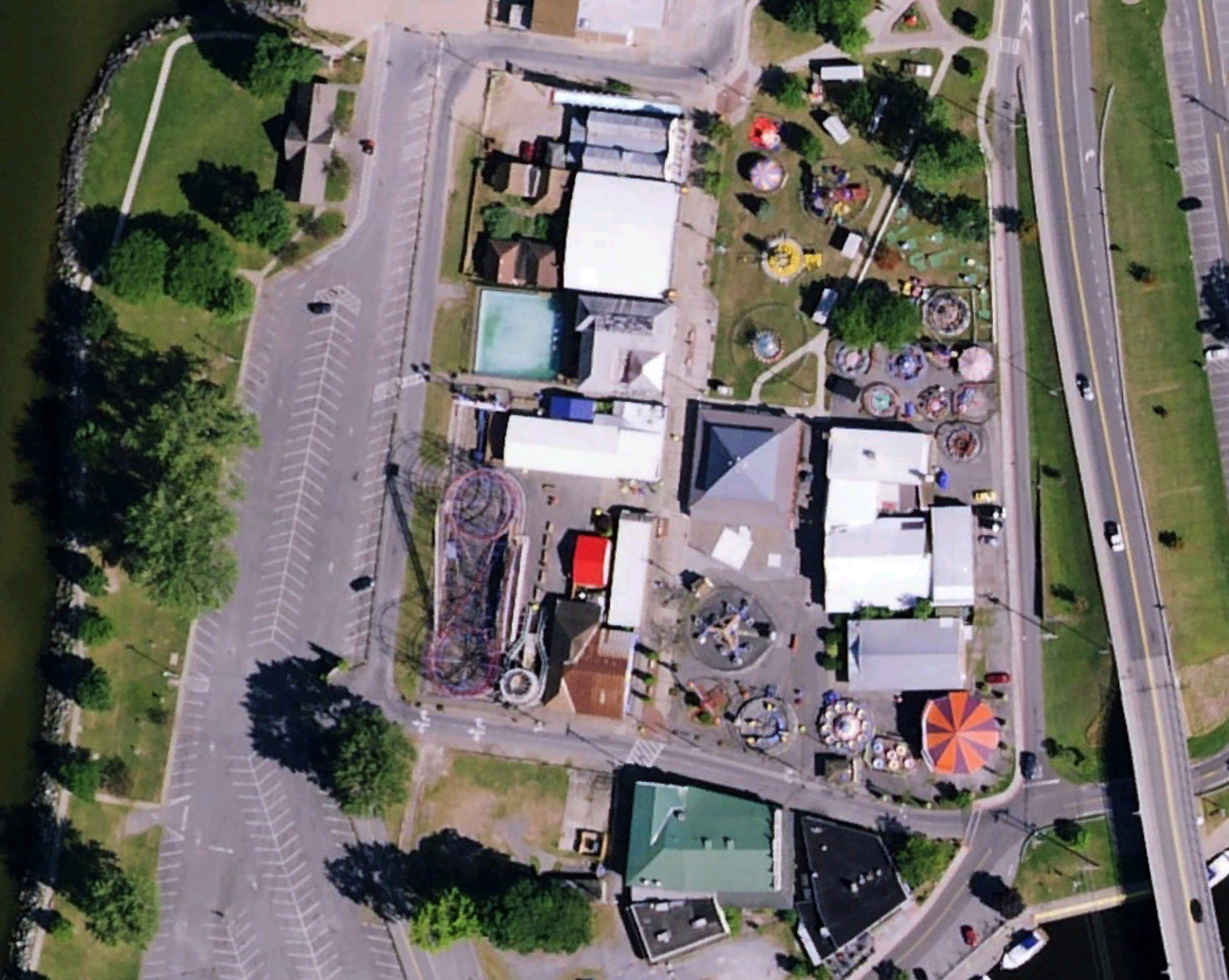 Amusement Parks from the Air