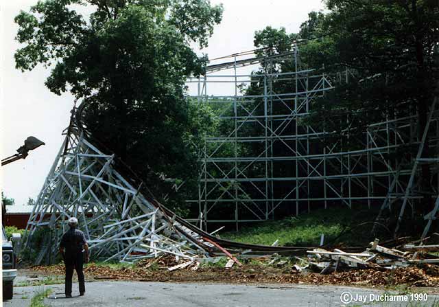 Mountain Flyer demolition, 1990